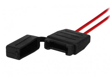 Держатель флажкового предохранителя тип "норма" (в сб. с пров. до 25А, пыле-влагозащ.)