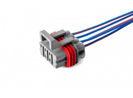 Колодка соединит. проводки жгута форсунок ВАЗ гнездо (в сборе с проводом) Карген