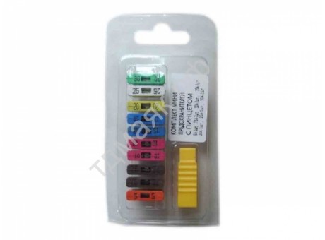 Предохранители флажковые (10 шт+пинцет) МаякАвто