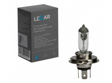 Лампочка H4 12 V 60/55 W (P43t) LECAR
