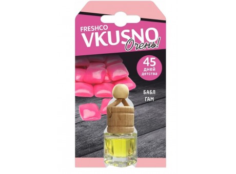 Ароматизатор подвесной флакон "Vkusno" Бабл-гам
