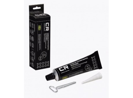 Герметик силиконовый CR (-55/+340°C) чёрный 85гр.CARVILLE RACING