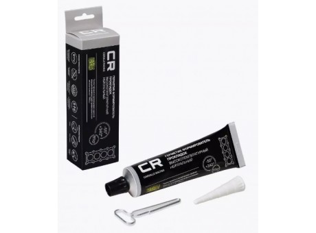 Герметик силиконовый CR (-55/+340°C) серый 85гр.CARVILLE RACING