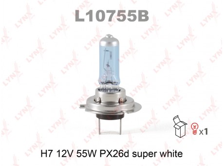 Лампа H7 12V 55W PX26D SUPER WHITE