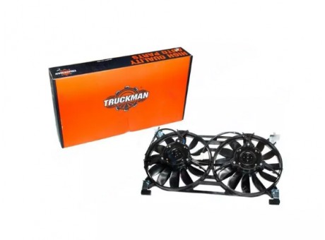 Электровентилятор охлаждения ВАЗ 21214 (двойной) с кожухом TRUCKMAN ЗМ